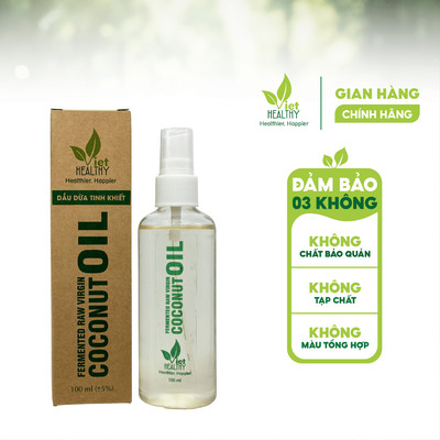 Dầu Dừa Tinh Khiết Lên Men Tách Lạnh Viet Healthy chai 100ml