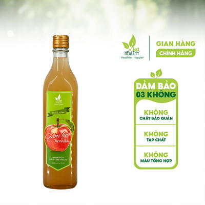 Giấm Táo Nguyên Chất Viet Healthy - Chai 500ml