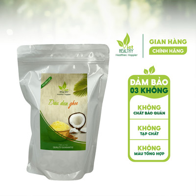 Dầu Dừa Ghee Nguyên Chất Viet Healthy Túi Tiện Lợi 1000ml