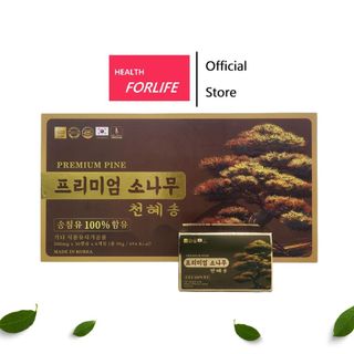 Tinh dầu thông đỏ premium pine 500mg hàn quốc 180 viên
