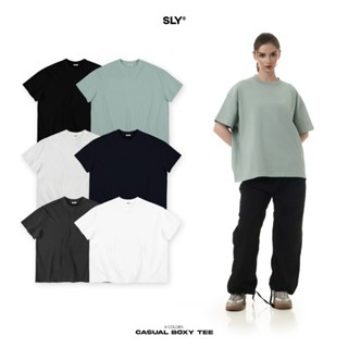 Áo thun trơn form boxy SLY Casual Tee 6 màu