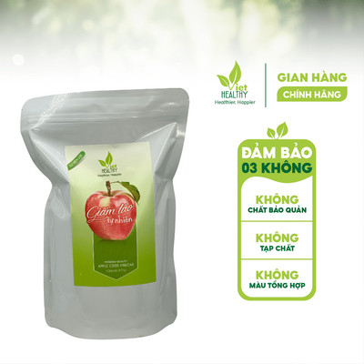 Giấm Táo Nguyên Chất Viet Healthy - Túi Tiện Lợi 1000ml