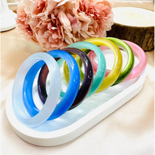 Vòng Tay Đá Mắt Mèo Nhân Tạo Bản Hẹ Đủ Màu Trẻ Trung, Thời Trang - Ngọc Trai Trường Thịnh