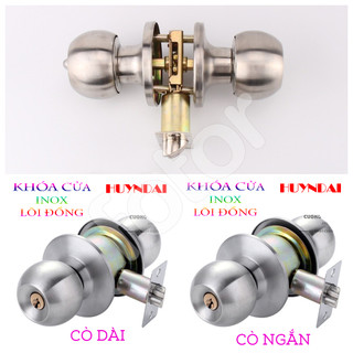 [FREESHIP] BỘ Ổ KHÓA CỬA TAY NẮM TRÒN CÒ NGẮN - CÒ DÀI