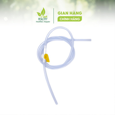 Dây Truyền Silicon 2m - Có Van Khóa Viet Healthy (Dùng Trong Bộ Ca Truyền Và Bộ Túi Truyền Silicon)
