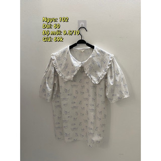 Áo baby doll chất đũi xô, áo sơ mi kiểu