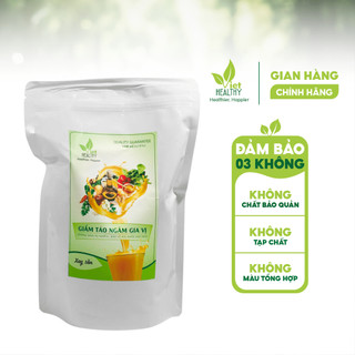  Giấm Táo Ngâm Gia Vị  Kháng Sinh Tự Nhiên  Viet Healthy - Túi Xay Sẵn Tiện Lợi 1000ml 