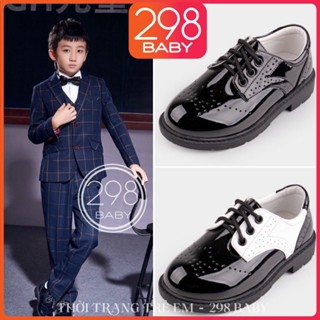  Giày Oxfords Bé Trai Giày Tây Bé Trai Bé Gái  Giày Khoai Tây Cho Bé Da Bóng Hàn Quốc G036 