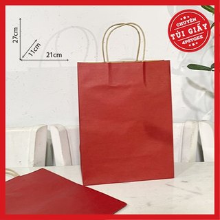 [ CÓ SẴN ] 01 TÚI GIẤY KRAFT ĐỎ [ NHIỀU SIZE ]
