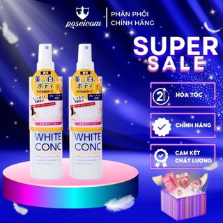 Xịt dưỡng trắng da toàn thân White Conc Vitamin C 245ml POSEICOM XDD01