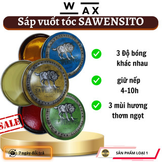 Sáp vuốt tóc nam tạo kiểu tóc SAWENSITO NHÔM TRÒN bóng mượt giữ nếp tóc 100gr bồng đẹp