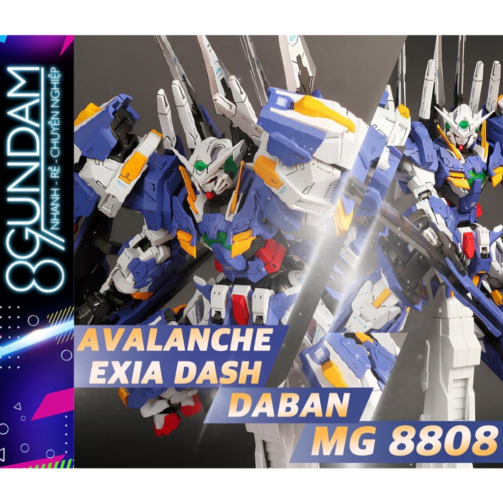 [SẮP VỀ] Mô Hình Lắp Ráp MG 8808 Avalanche Exia Dash ver.MB DB (tặng kèm base & decal nước)