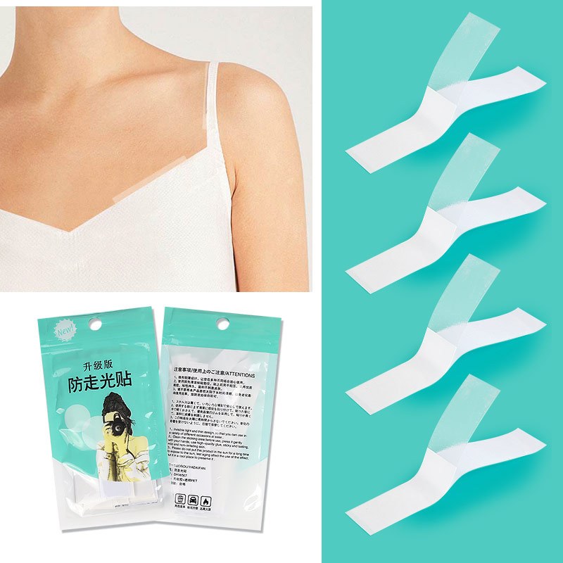 COMBO 10 GÓI MIẾNG DÁN QUẦN ÁO CHỐNG LỘ HÀNG 1.2 x 8.5cm / (1 GÓI CÓ 10 MIẾNG) X 10 GÓI