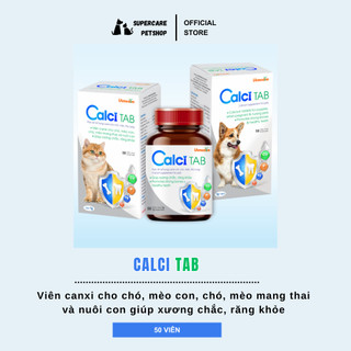 Vemedim Calci Tab cung cấp canxi cho chó mèo, giúp xương & răng chắc khỏe