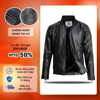 Áo Khoác da nam thu đông lót lông cao cấp Pigofashion PGAD14.81