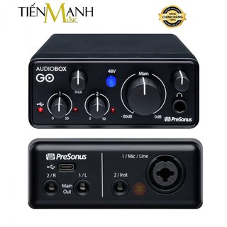 Soundcard presonus audiobox go 2x2 usb-c audio box interface - sound card bộ thu âm thanh và livestream