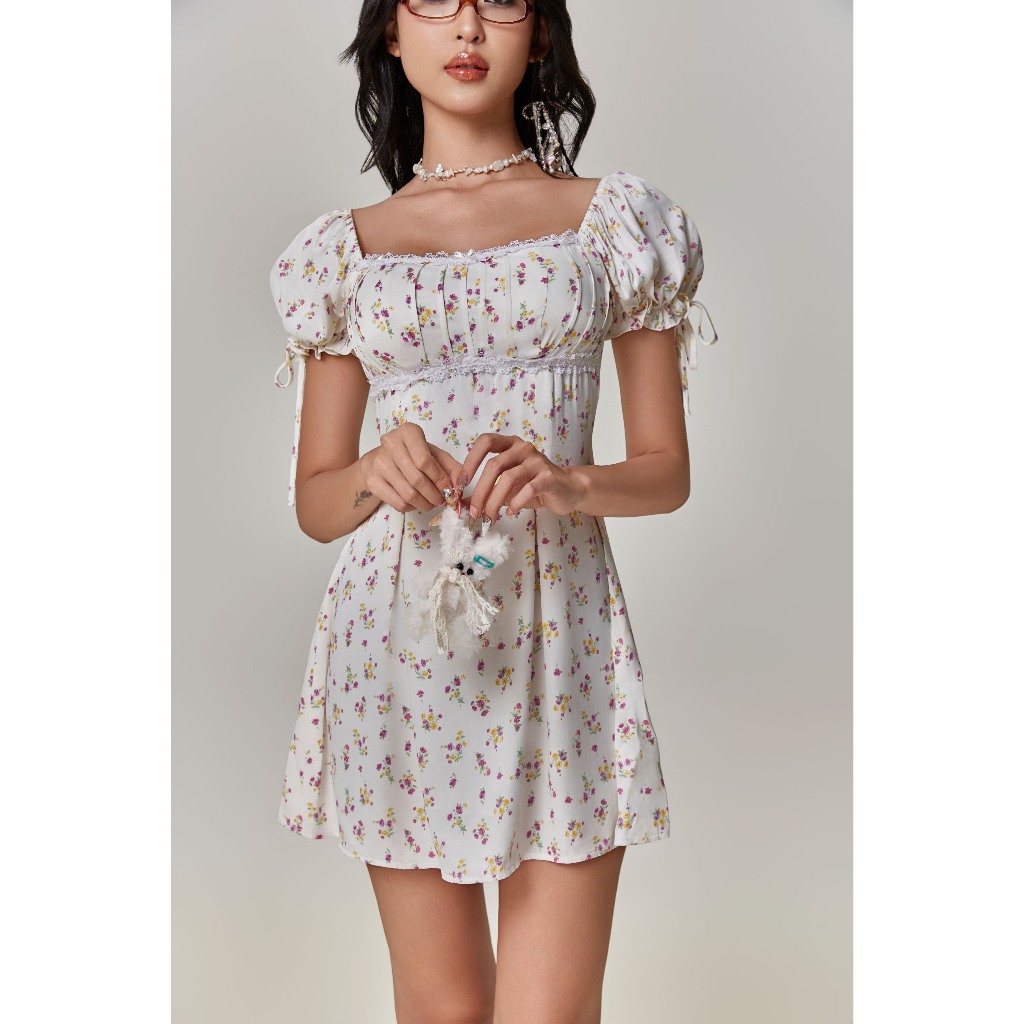 Ricotta dress - Đầm lụa trắng babydoll kiểu Courtney Love thập niên 90s Ricotta AKA.MYDINH