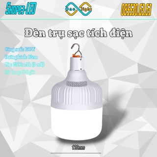 Bóng đèn sạc tích điện 150W ánh sáng trắng siêu sáng - sáng liên tục 8 giờ