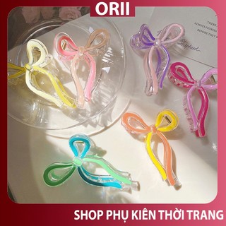 Kẹp tóc hình cái nơ 11cm ,kẹp tóc càng cua 11cm ,kẹp tóc hàn quốc ORII phong cách lolita nhẹ nhàn đơn giản.