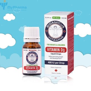 Vitamin d3 bioamicus 400iu/giọt 10ml