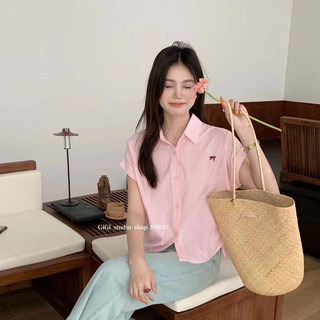 @ngow.studio Sơ mi rút eo thêu nơ Gigi