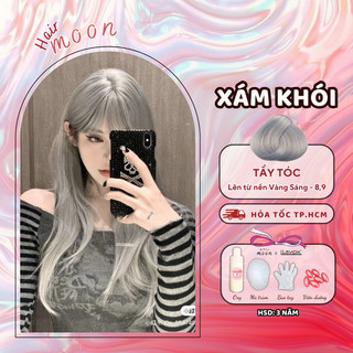 Thuốc nhuộm tóc Lavox màu XÁM KHÓI, Thuốc nhuộm tóc tại nhà Moon Hair chính hãng tặng phụ kiện nhuộm