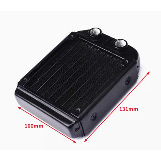 Rad 90mm nhôm 10 ống, tản nhiệt nước máy tính