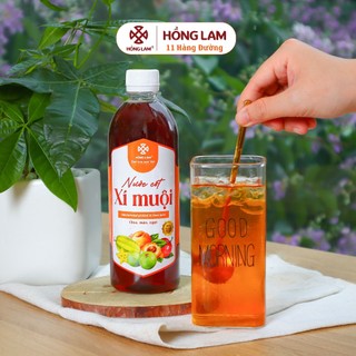  Nước cốt Xí Muội Hồng Lam 500ml và 1000ml - Vị chua ngọt 