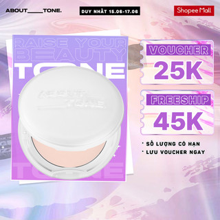 Phấn phủ dạng nén About Tone Sebum Cut Powder Pact 8g kiềm dầu, ráo mịn