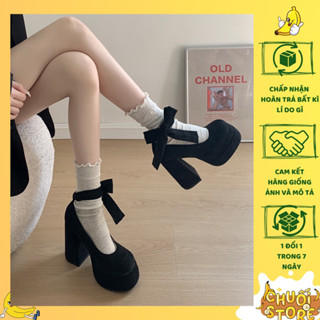 [Mẫu mới] Giày cao gót 12cm mang được nhiều kiểu chất liệu nhung lụa ulzzang cá tính sang chảnh