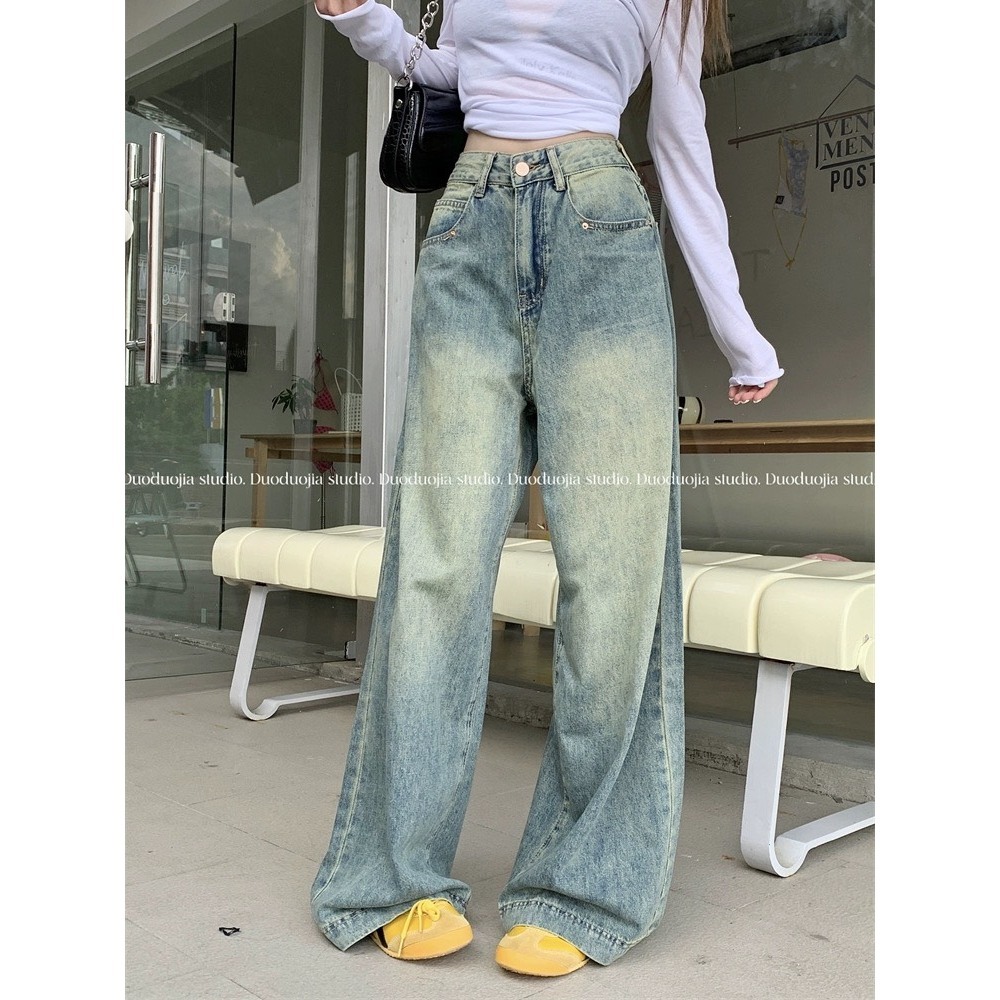 Quần ống rộng mix viền túi sang chảnh, quần nữ jean phong cách Retro Ống Rộng siêu đẹp siêu Xinh siêu hot 2024 D67 | BigBuy360 - bigbuy360.vn