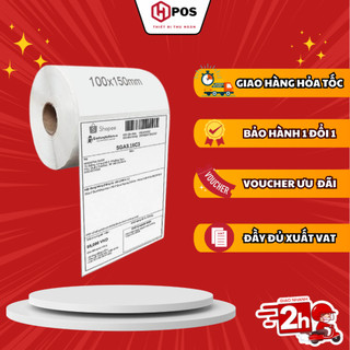 Giấy in đơn hàng mã vận đơn sàn TMĐT Hpos A6 (100x150 mm)