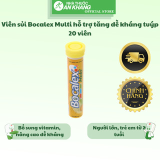 Viên sủi Bocalex Multi hỗ trợ tăng đề kháng tuýp 20 viên