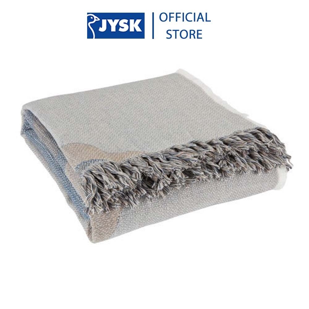 Chăn sofa | JYSK Lobelia | polyester | xanh/xám | R130xD180cm