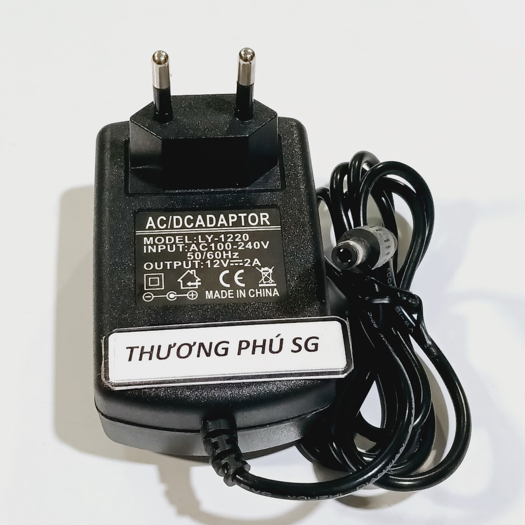 Nguồn Adapter DC 12V - 2A / Đầu cắm 5.5mm x 2.1mm