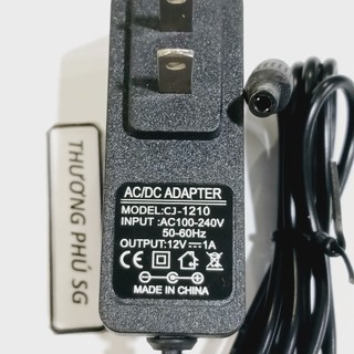 Nguồn Adapter DC 12V - 1A  (Đầu cắm 5.5mm x 2.1mm)
