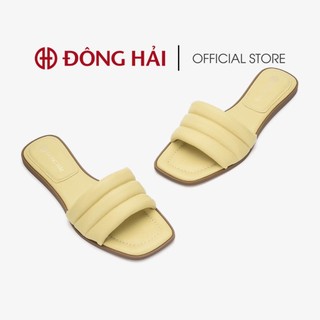 Dép nữ Đông Hải quai ngang bảng to chần bông gót 3cm - D85Q1