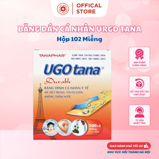 Băng dán cá nhân Urgo Tana - Hỗ trợ bảo vệ các vết thương nhỏ, vết trầy xước, rách da (Hộp 102 Miếng)