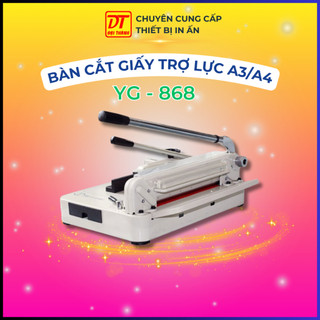 Bàn cắt giấy 868 a4 - tay cầm trợ lực - máy in đại thành