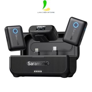 Micro thu âm không dây Saramonic Blink500 B2+ - Thiết bị ghi âm dành cho hai người công nghệ 2.4GHz
