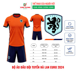 BỘ QUẦN ÁO BÓNG ĐÁ ĐỘI TUYỂN HÀ LAN EURO 2024 VẢI THUN LẠNH CAO CẤP MẪU MỚI SAO VIỆT