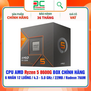 Bộ vi xử lý AMD Ryzen 5 8600G / 4.3GHz Boost 5.0GHz / 6 nhân 12 luồng / 22MB / AM5