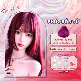Thuốc nhuộm tóc Lavox màu Tím Phúc Bồn Tử, không tẩy tóc, thuốc nhuộm tóc tại nhà MoonHair dưỡng tóc