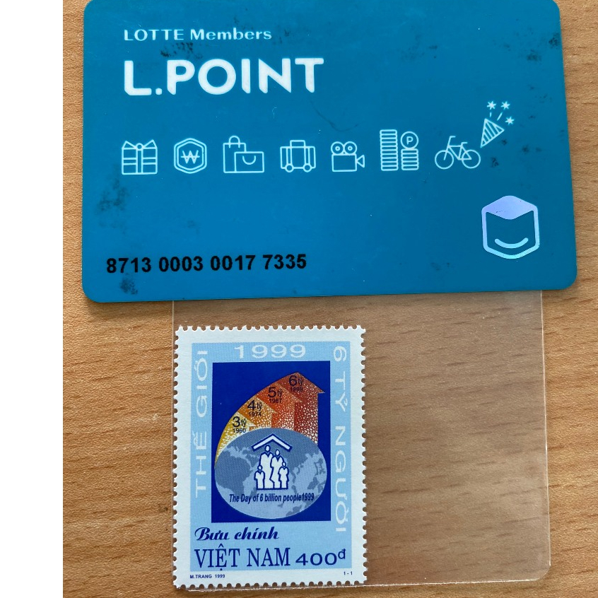 [TEM BƯU CHÍNH] - Tem sống - 6 tỷ người