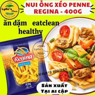 Mỳ nui ống xéo regina 400g penne, hợp eatclean healthy, ăn dặm, tập ăn, mì ý spaghetti pasta xào soup trộn sốt
