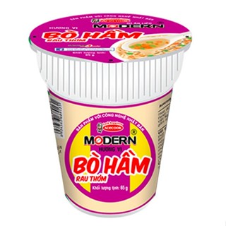 ( Thùng 24 ly ) Mì Modern Bò Hầm Rau Thơm 65g