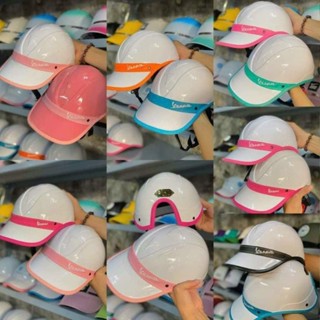 Mũ Bảo Hiểm Lưỡi Trai Nam Nữ Vespa Khoét Lỗ Có Chừa Đuôi Tóc