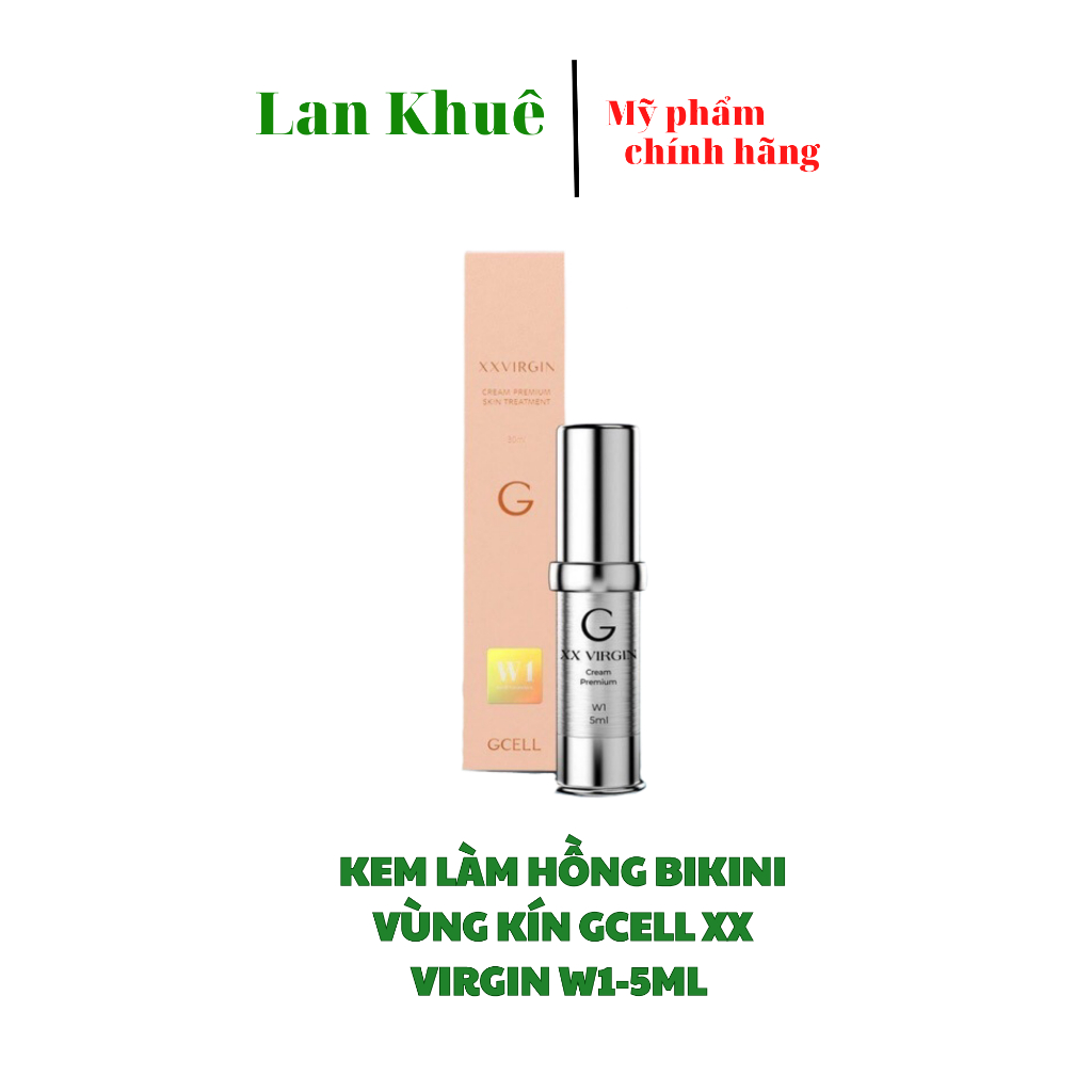 Kem làm hồng bikini vùng kín Gcell XX Virgin W1-5ml Hàn Quốc chính hãng