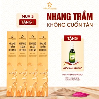 Mua 3 tặng 1 nhang trầm hương THIÊN MỘC HƯƠNG  hương trầm ít khói, không hóa chất dài 30cm