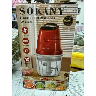 Máy xay đa năng SOKANY 06009 200W Xay thịt cá, xay đá, rau củ quả tiện dụng, lưỡi dao sắc bén
